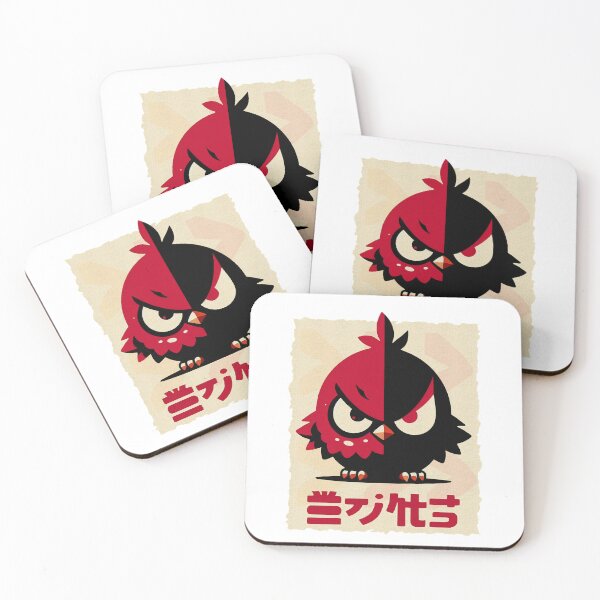 Item preview, Strange Fat Black and Red Bird - Unique Avian Design designed and sold by IAPICTURE.