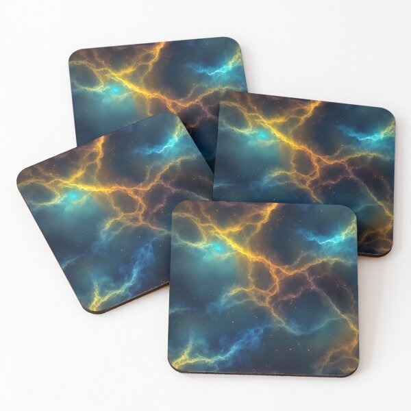 Item preview, Blue and Yellow Cosmic Radiance designed and sold by BirdsnStuff.