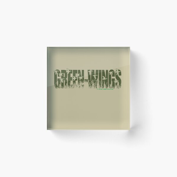 Item preview, Fall Green-Winged Teal in Flight, Dark Green Text designed and sold by CraneCreek.