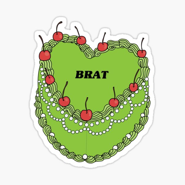 Item preview, Brat Vintage Heart Cake designed and sold by mynameisliana.