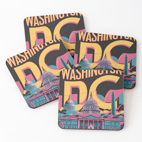 Item preview, A Digital Pop Art Travel of Washington D.C. designed and sold by PaintedPixels01.