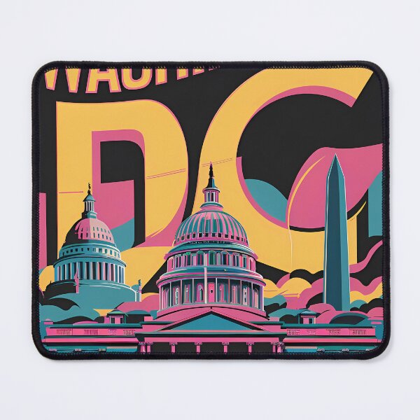 Item preview, A Digital Pop Art Travel of Washington D.C. designed and sold by PaintedPixels01.