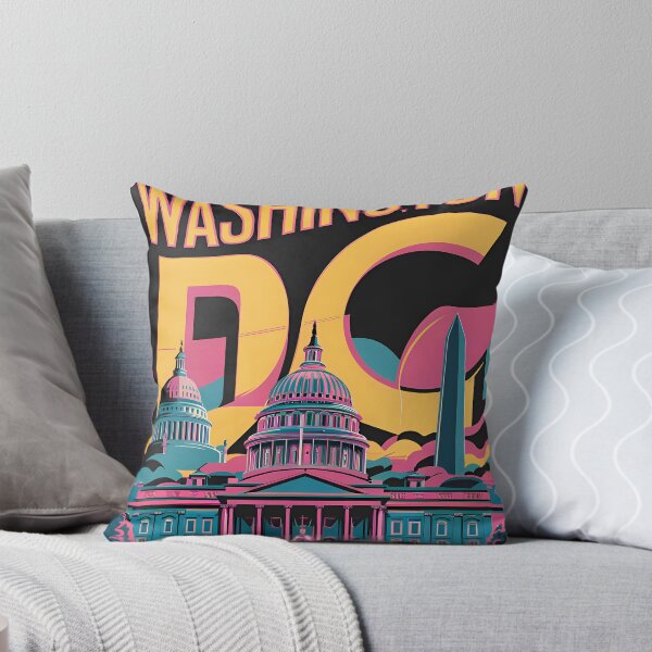 Item preview, A Digital Pop Art Travel of Washington D.C. designed and sold by PaintedPixels01.