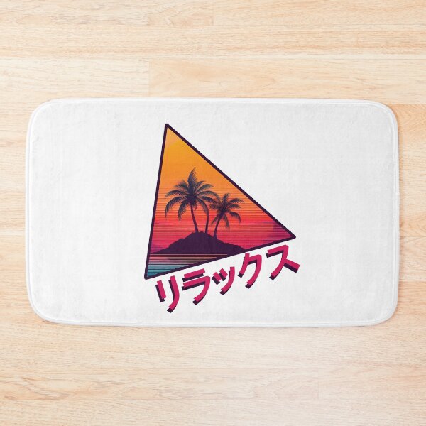 Item preview, "Relax" - retro sunset palm island vaporwave aesthetic  designed and sold by analogsandpixel.