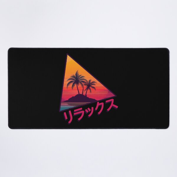 Item preview, "Relax" - retro sunset palm island vaporwave aesthetic  designed and sold by analogsandpixel.