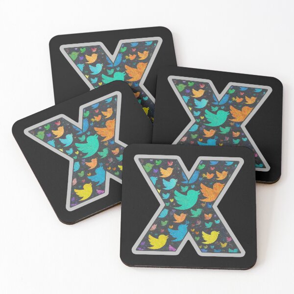 Item preview, Twitter X Letter Essential Alphabet Symbol Logo Series 3 designed and sold by Psycho-Crazy.