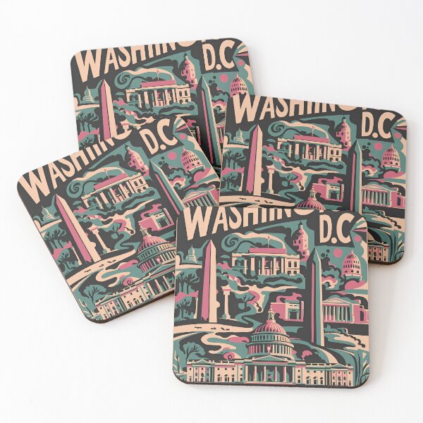 Item preview, A Digital Pop Art Travel of Washington D.C. designed and sold by PaintedPixels01.