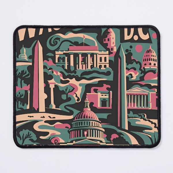Item preview, A Digital Pop Art Travel of Washington D.C. designed and sold by PaintedPixels01.