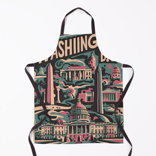 Item preview, A Digital Pop Art Travel of Washington D.C. designed and sold by PaintedPixels01.