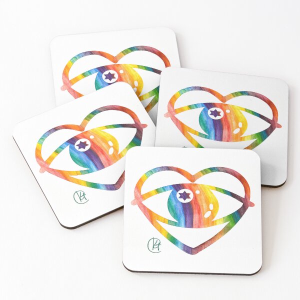 Item preview, Evil Eye Heart Pop Art designed and sold by Kalli Taub Art.