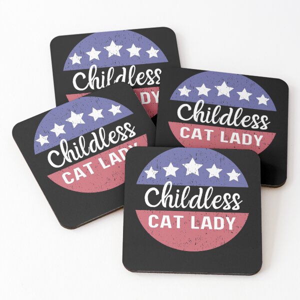 Aperçu de l'œuvre Des chats drôles pour Kamala Des chats sans enfants pour l'élection présidentielle de 2024 Kamala Harris 2024 Rainbow créée et vendue par TeesForNerds.