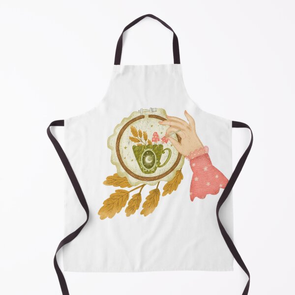 Item preview, Woman hand sewing embroidery designed and sold by pinkyfish1010.
