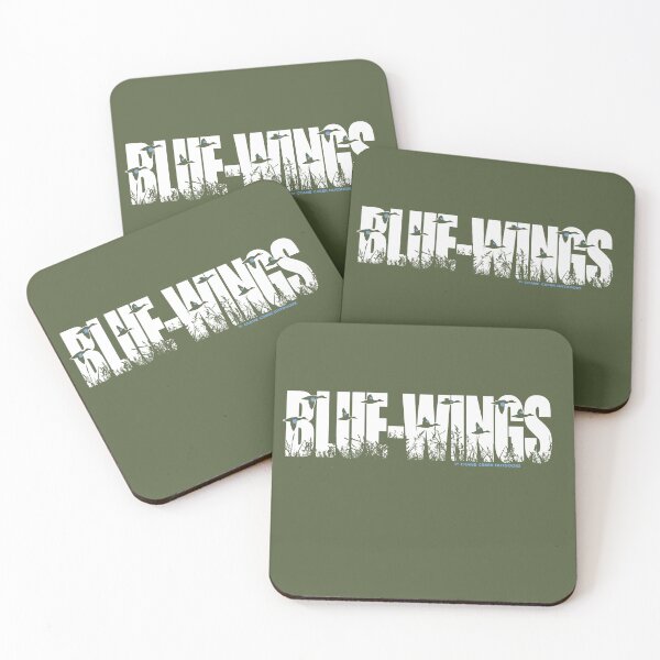 Item preview, Fall Blue-Winged Teal in Flight, White Text designed and sold by CraneCreek.