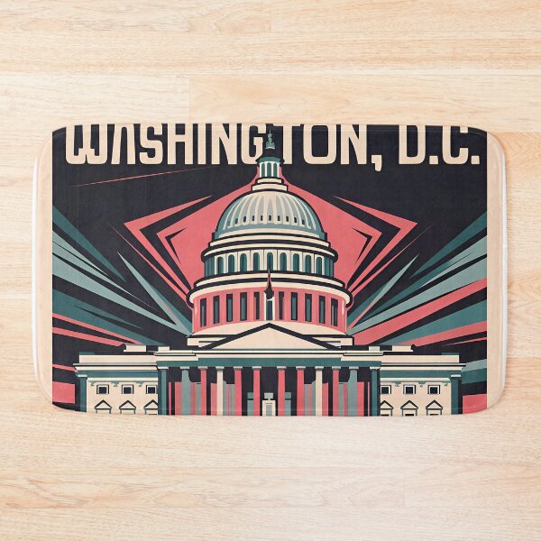 Item preview, A Digital Pop Art Travel of Washington D.C. designed and sold by PaintedPixels01.