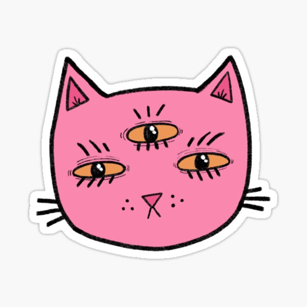 Yellow Eyed Angel Sticker