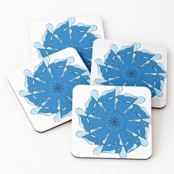 Item preview, Wave water pattern mandala designed and sold by nongsao4.