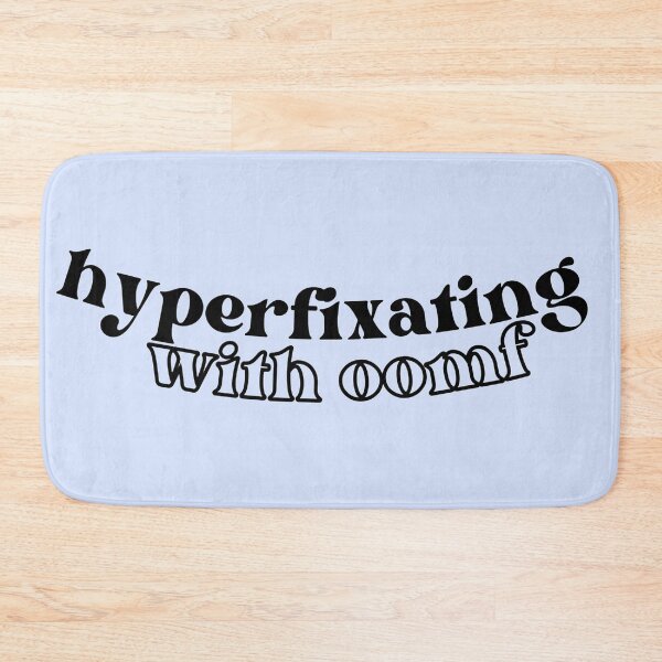 Item preview, hyperfixating with oomf quote curved designed and sold by cherrytheory.