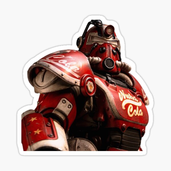 Vista previa del artículo con la obra «Armadura de poder T-51b Nuka Cola», diseñado y vendido por NuclearWisdom.