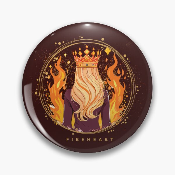 Item preview, Aelin Fireheart Throne of Glass Fireheart Sticker designed and sold by pinespice.
