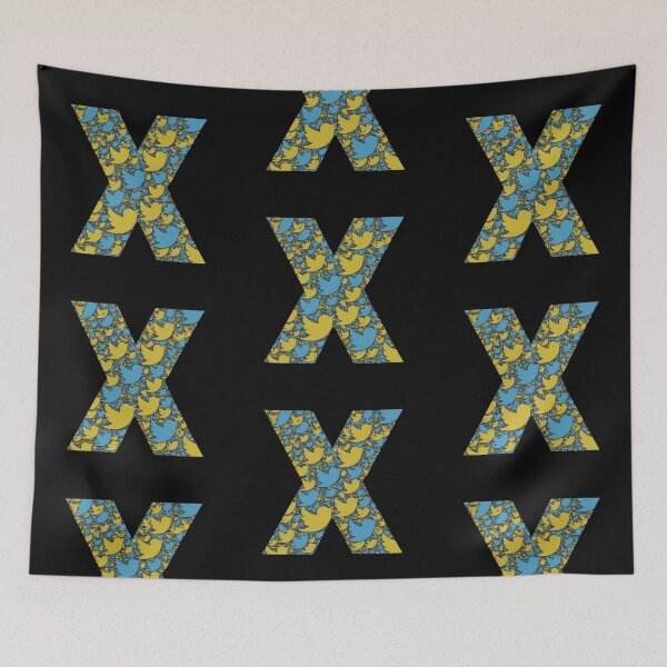 Item preview, Twitter X Letter Essential Alphabet Symbol Logo Series 3 designed and sold by Psycho-Crazy.