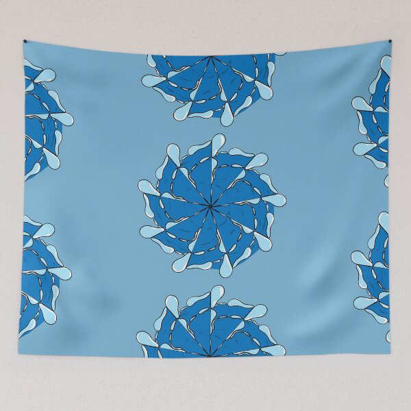 Item preview, Wave water pattern mandala designed and sold by nongsao4.