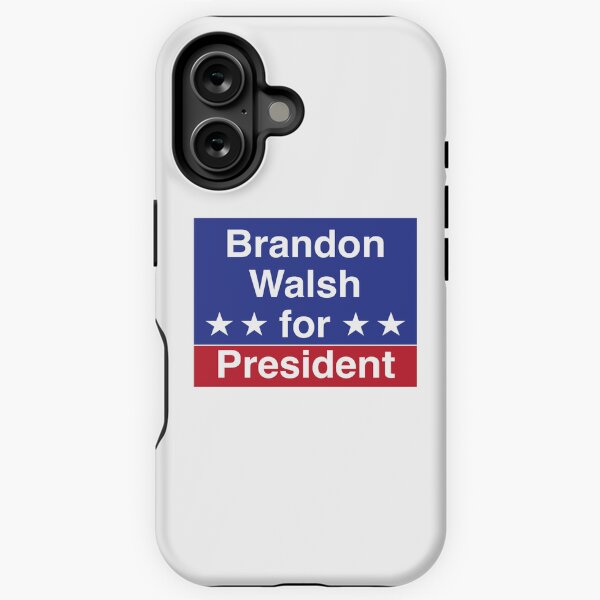 Vista previa del artículo con la obra «Brandon Walsh para presidente», diseñado y vendido por cgaites.