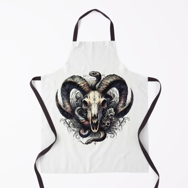 Item preview, Ram Skull and Snakes Gothic Dark Occult designed and sold by Oz64.