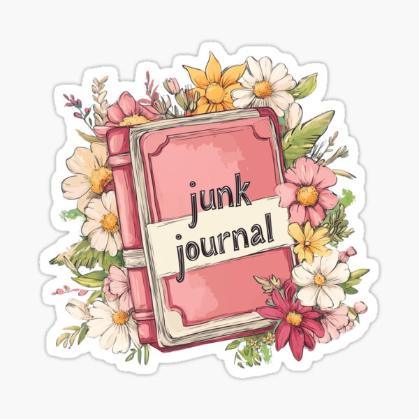 Item preview, Floral Junk Journal Scrabooking designed and sold by rosebudprintco.