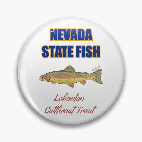 Artikelvorschau, Nevada State Fish - Lahontan Cutthroat Forelle T-Shirt entworfen und verkauft von KaplanCrypto.