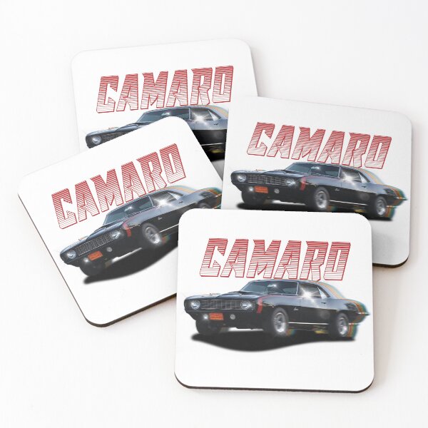 Item preview, 1969 Chevy Camaro Classic Hot Rod – Black Chrome Vintage Muscle Car Limited Edition designed and sold by waterloop.