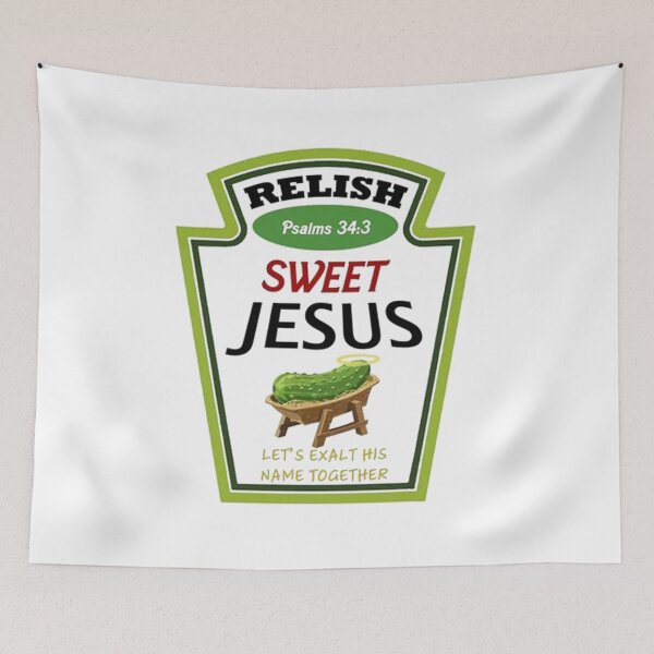 Item preview, Relish Jesus Green Funny designed and sold by lavarawela.
