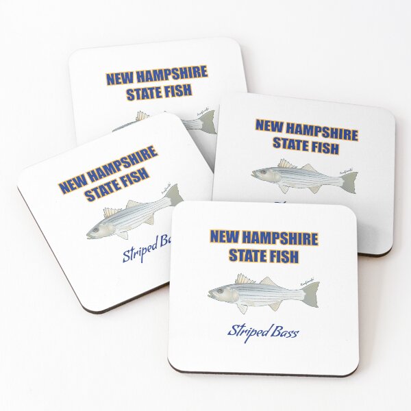 Item preview, New Hampshire State Saltwater Game Fish - Striped Bass T-Shirt designed and sold by KaplanCrypto.