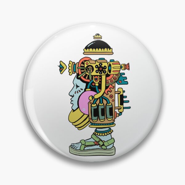 Item preview, aztec steampunk funky one foot dude designed and sold by AZTECartoon.