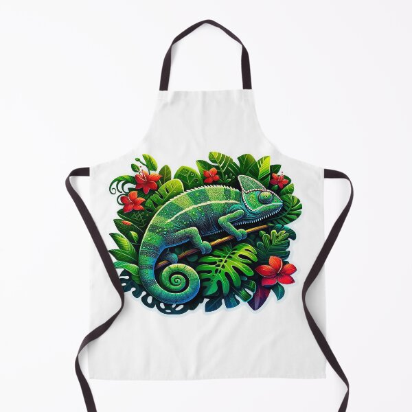 Item preview, Camouflaged chameleon among jungle leaves | Beauty of Exotic Wildlife designed and sold by KreaDesignOne.