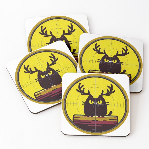Item preview, Black Cat with Antlers in Enchanted Forest designed and sold by GALUMARKET.