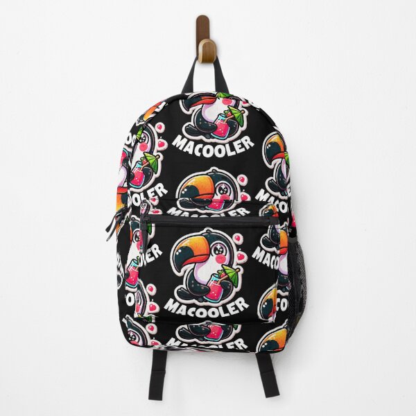 Item preview, Macooler Cool Toucan with Tropical Drink Kawaii Design designed and sold by Taans-Creation.