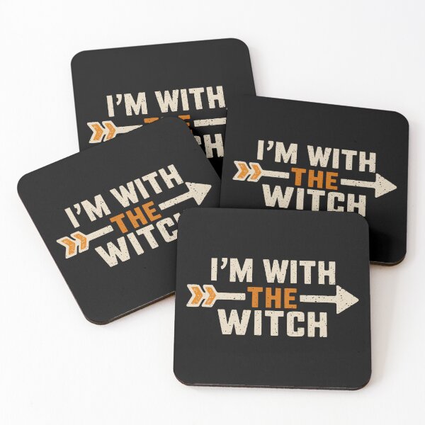 Item preview, I'm With The Witch - Funny Halloween Partner Costume designed and sold by markymaarty.