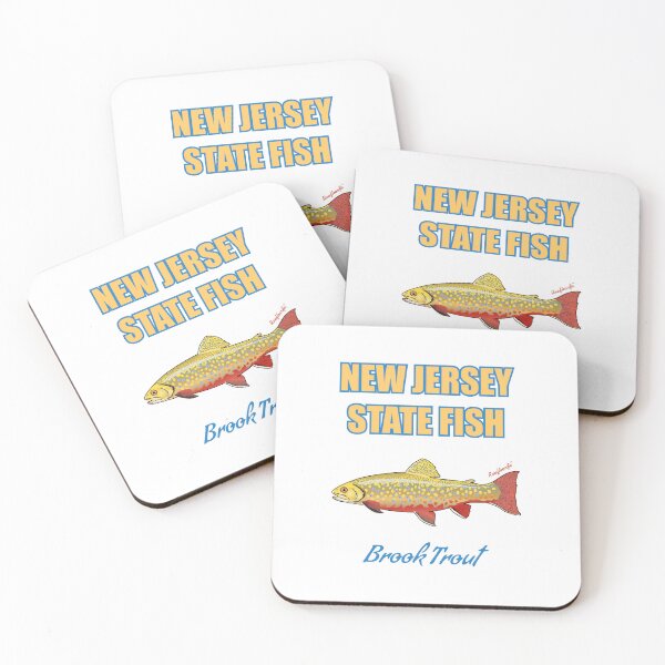 Item preview, New Jersey State Freshwater Fish - Brook Trout T-Shirt designed and sold by KaplanCrypto.