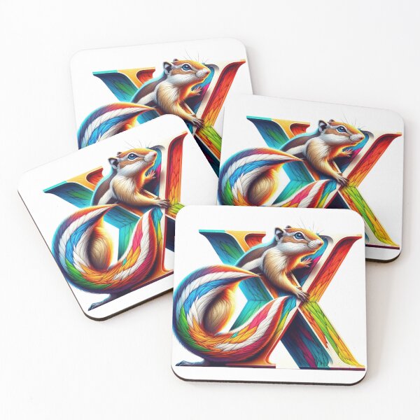 Item preview, Exotic Xerus Art with Colorful 'X' designed and sold by takeng07.