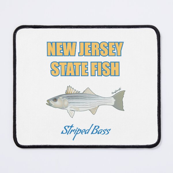Item preview, New Jersey State Saltwater Game Fish - Striped Bass T-Shirt designed and sold by KaplanCrypto.