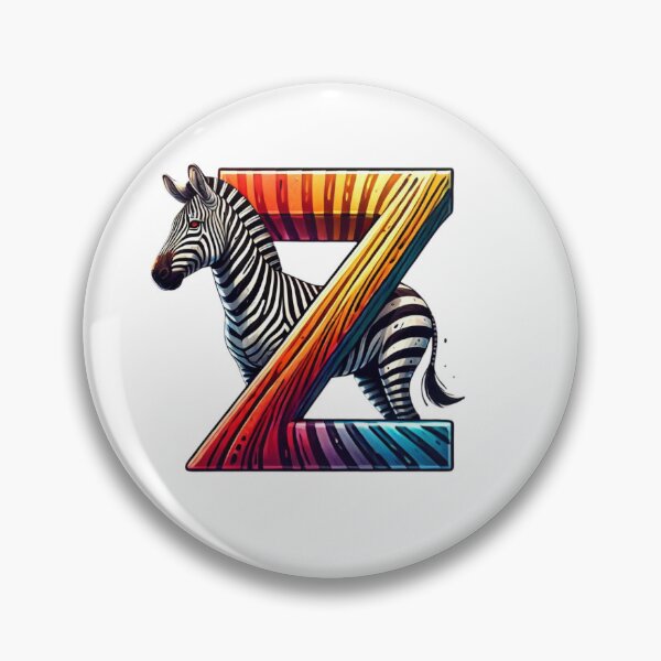 Item preview, Zesty Zebra Art with Colorful 'Z' designed and sold by takeng07.