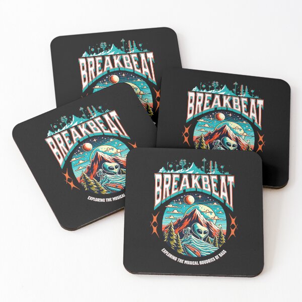 Item preview, BREAKBEAT  - Alien Boundaries Of Bass (White)  designed and sold by Discothreadz.
