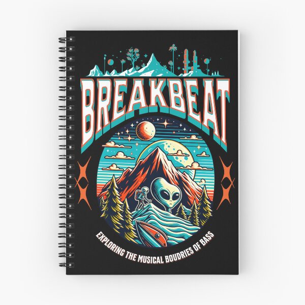Item preview, BREAKBEAT  - Alien Boundaries Of Bass (White)  designed and sold by Discothreadz.