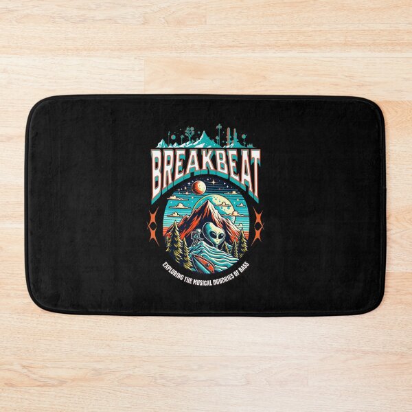 Item preview, BREAKBEAT  - Alien Boundaries Of Bass (White)  designed and sold by Discothreadz.