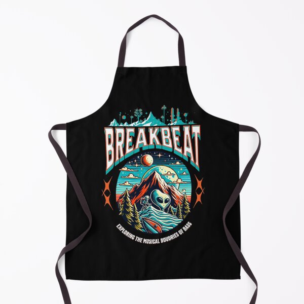 Item preview, BREAKBEAT  - Alien Boundaries Of Bass (White)  designed and sold by Discothreadz.