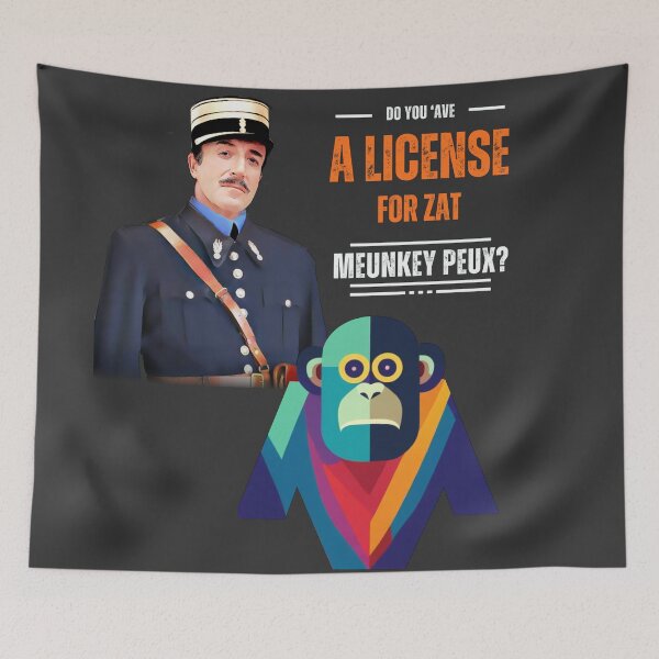 Item preview, Do You Have a License for Zat Meunky Peux? designed and sold by Sanctum Icons.