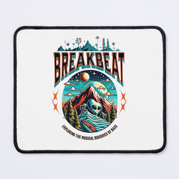 Item preview, BREAKBEAT - Alien Boundaries Of Bass (Black) designed and sold by Discothreadz.
