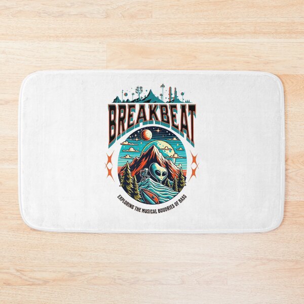 Item preview, BREAKBEAT  - Alien Boundaries Of Bass (Black)  designed and sold by Discothreadz.