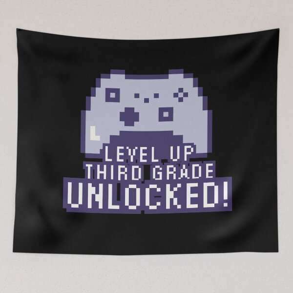 Item preview, Level Up - Third Grade Unlocked Gamer designed and sold by markymaarty.