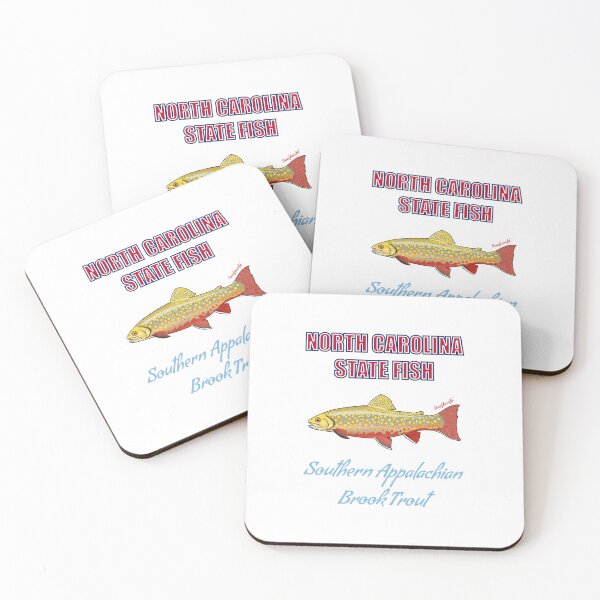 Item preview, North Carolina State Freshwater Fish - Southern Appalachian Brook Trout T-Shirt designed and sold by KaplanCrypto.